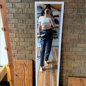 Dollz kill blue faux leather pant